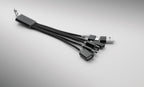 HUBLUE – 5-in-1 charging cable keyring – item detail picture