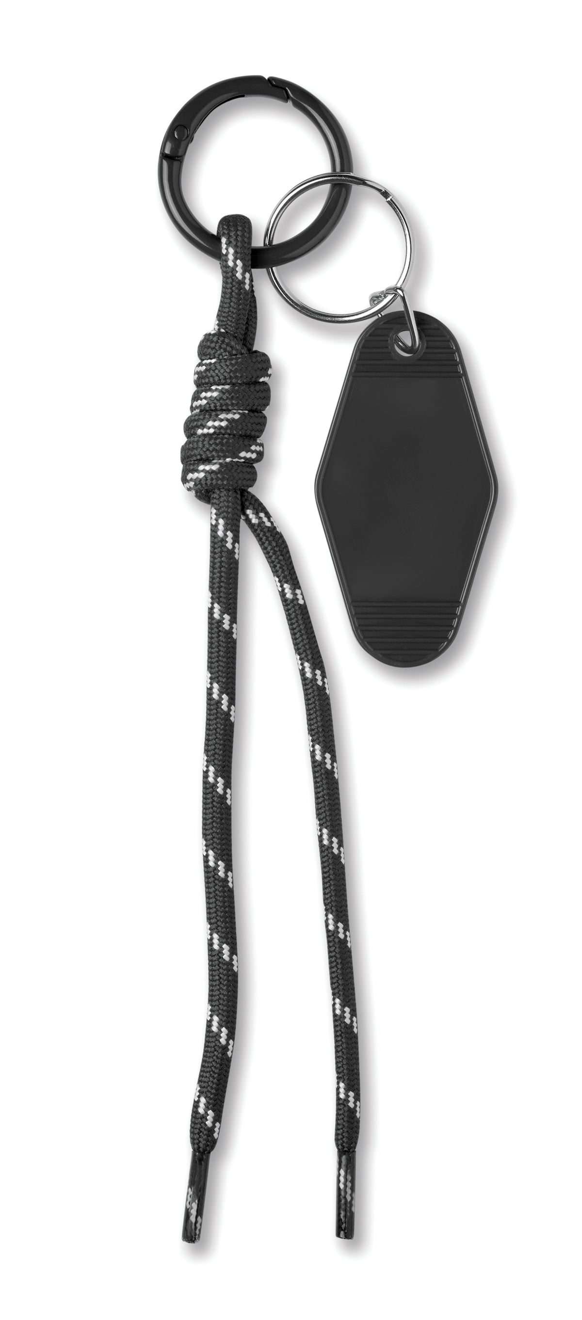 KEYBRAID – Braided rope with tag keyring – Black