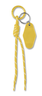 KEYBRAID – Braided rope with tag keyring – Yellow