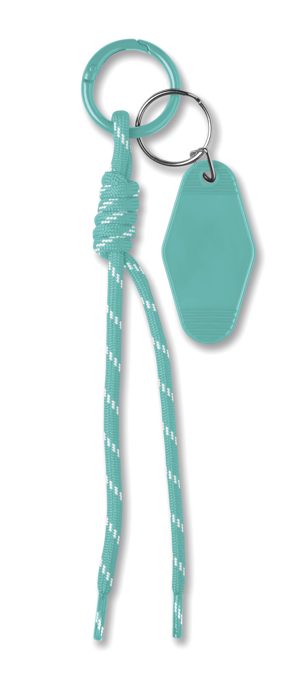 KEYBRAID – Braided rope with tag keyring – Mint Green