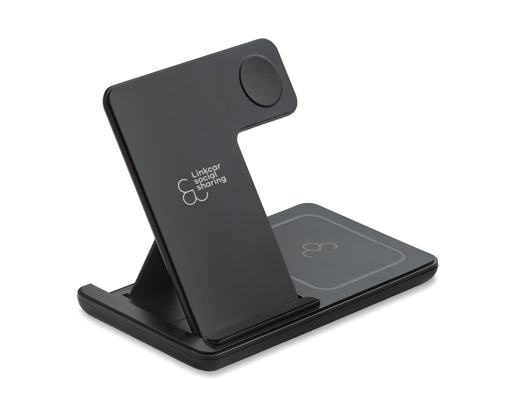 DOCK3 – Foldable 3-in-1 charger 15W – item picture printed