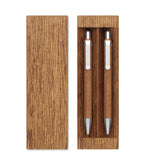 JAKARTA SET – Acacia wood pen and pencil set – item picture back