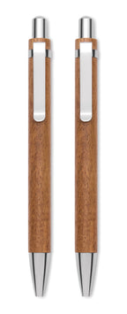 JAKARTA SET – Acacia wood pen and pencil set – item picture 1