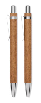 JAKARTA SET – Acacia wood pen and pencil set – item picture 2