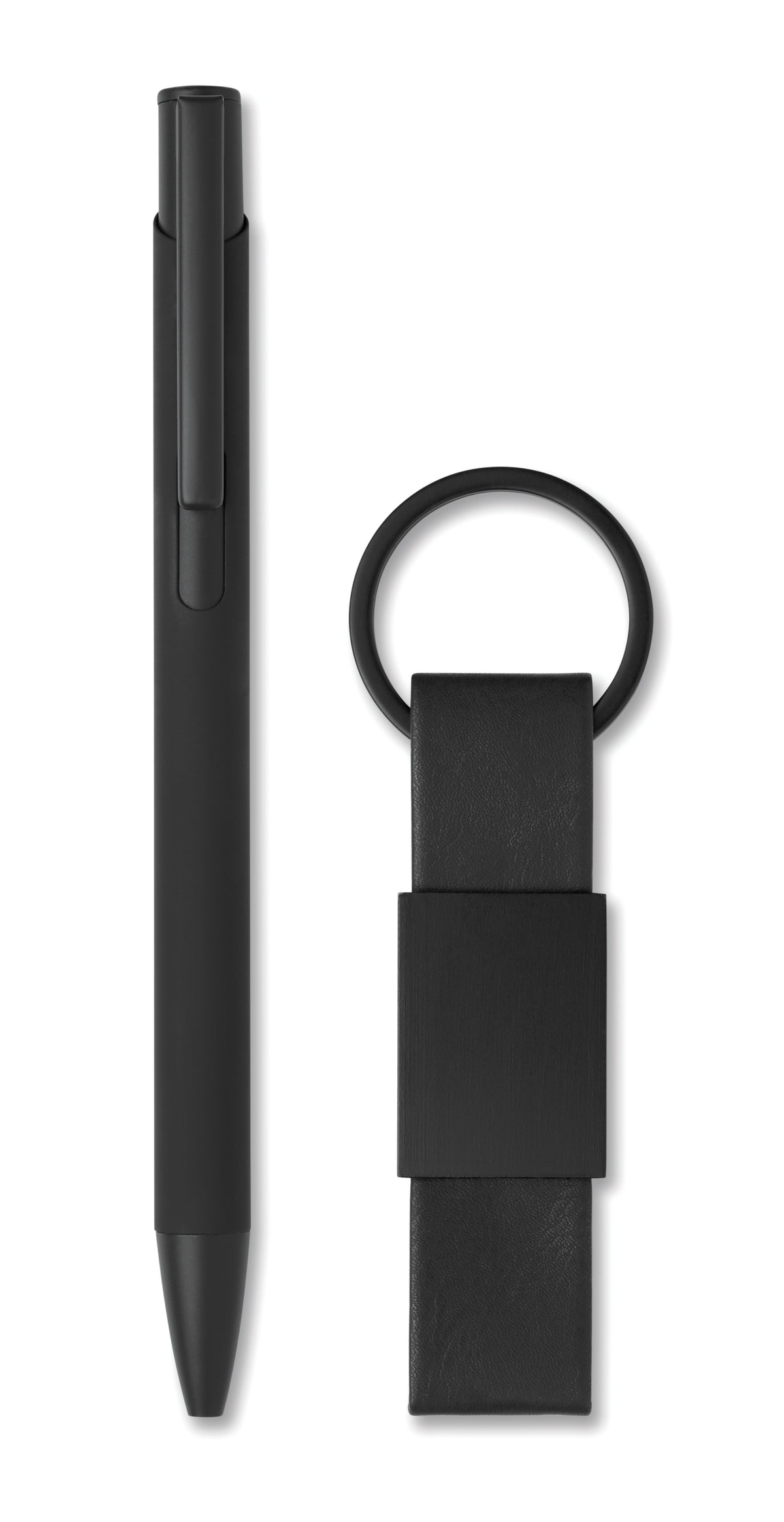 ESCRI SET – Ball pen & PU Keyring set – item picture back