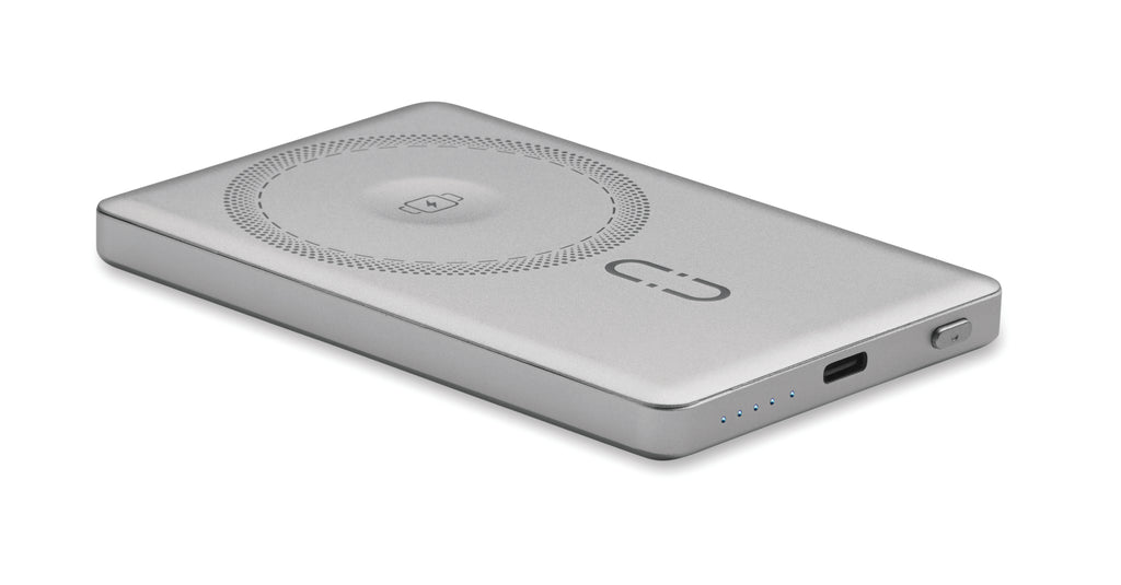 CORE – Magnetic power bank 5000mAh 15W – Matt Silver