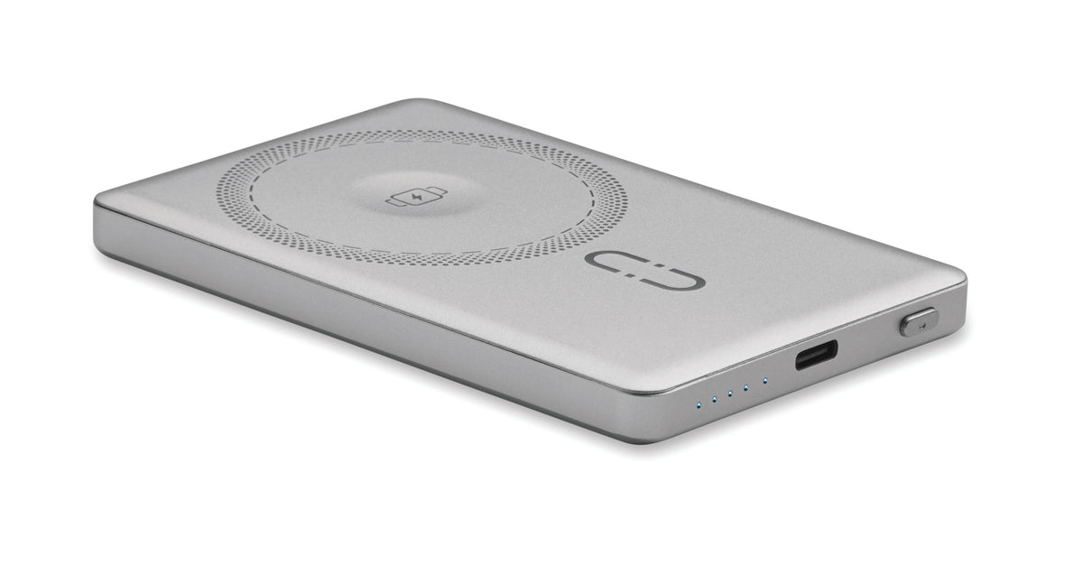 CORE – Magnetic power bank 5000mAh 15W – Matt Silver