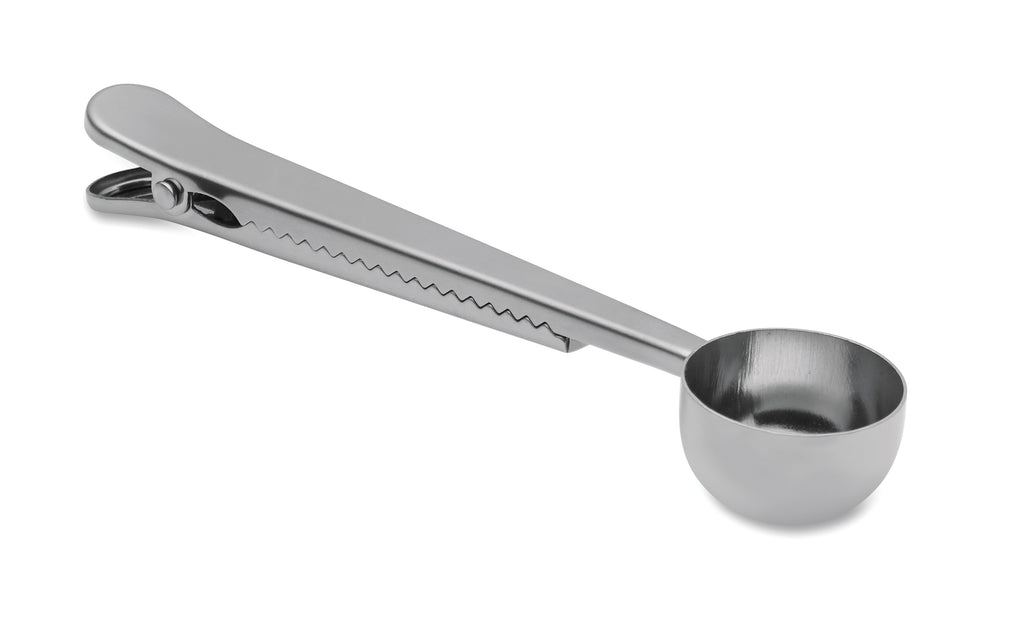 SPOONCOOP – Coffee scoop with bag clip – Silver