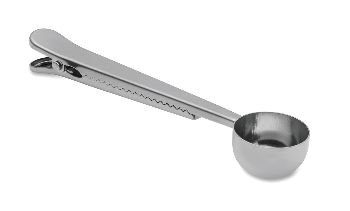SPOONCOOP – Coffee scoop with bag clip – Silver