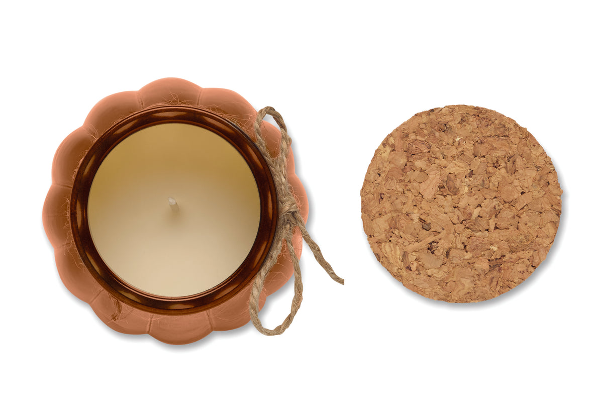 PUMKIN – Vanilla plant based wax candle – item picture open