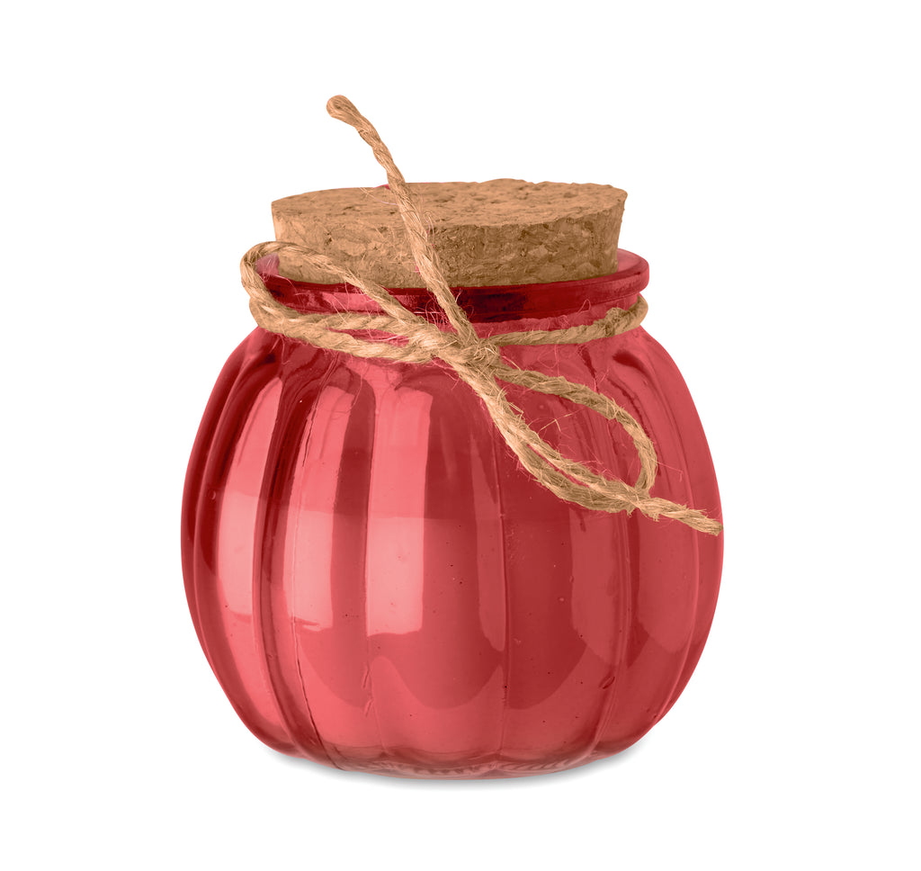 PUMKIN – Vanilla plant based wax candle – Red
