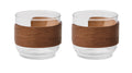 BOGOTA SET – Coffee glass set walnut grip – Wood