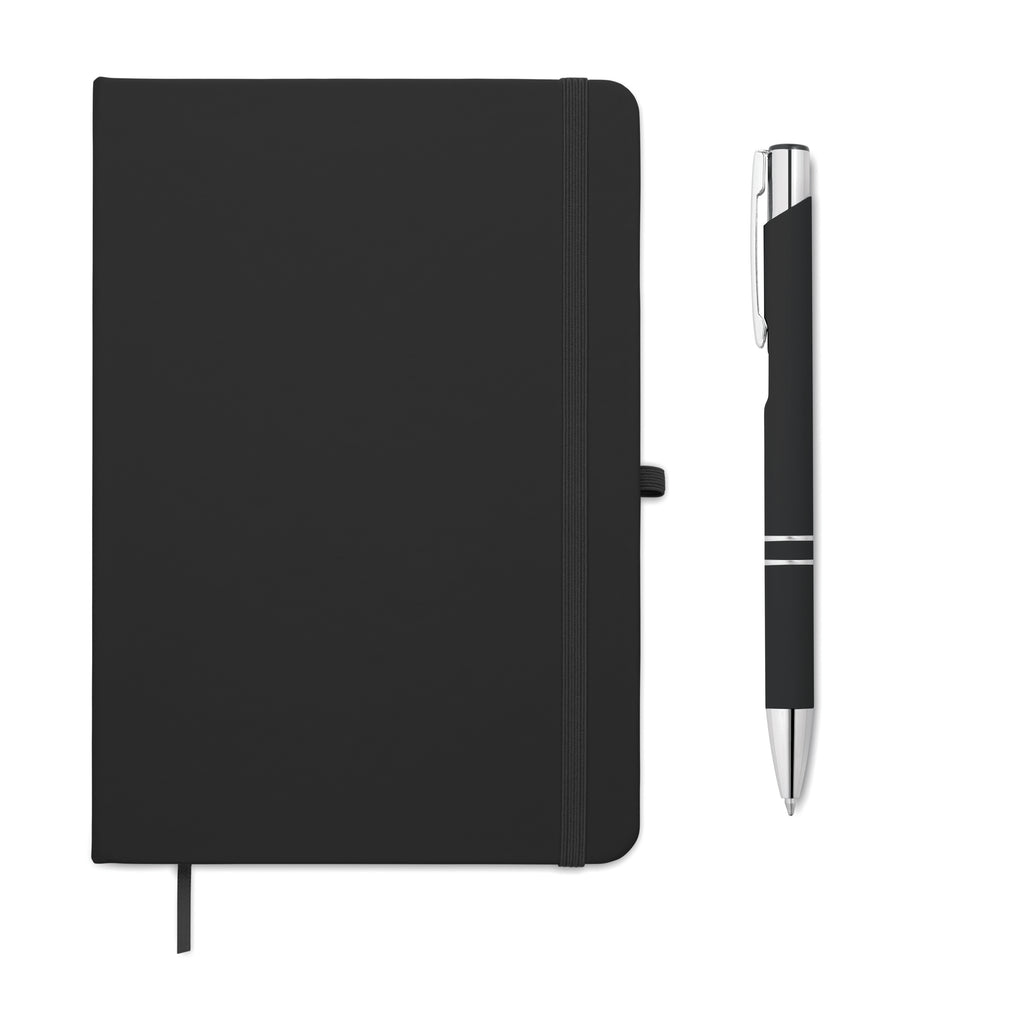 ARCOPEN – A5 recycled PU notebook set – Black