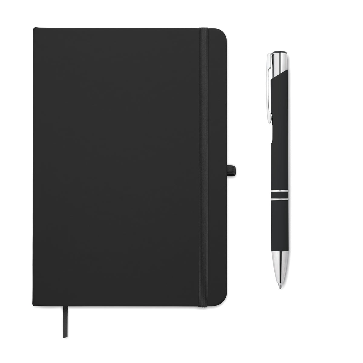 ARCOPEN – A5 recycled PU notebook set – Black