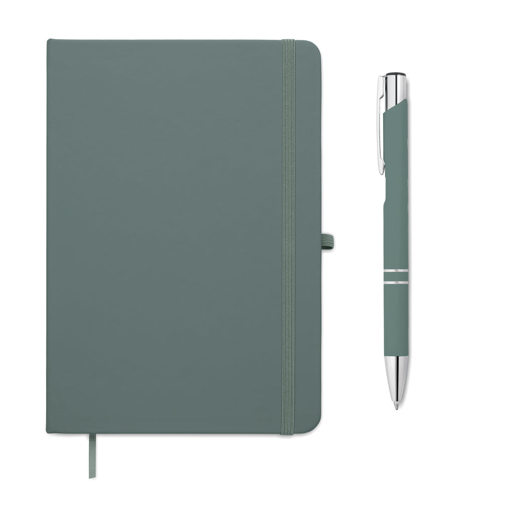 ARCOPEN – A5 recycled PU notebook set – Petrol