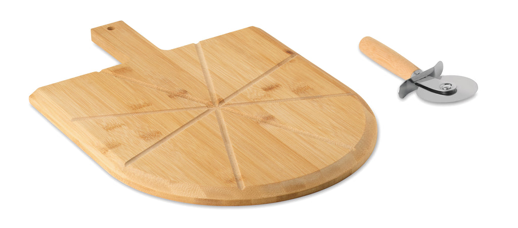 NAPOLITANA – Bamboo pizza board & cutter – Wood