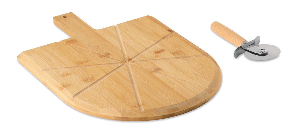 NAPOLITANA – Bamboo pizza board & cutter – Wood