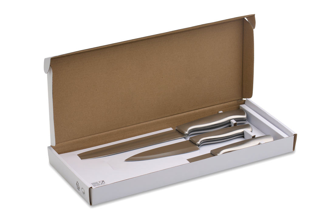 COCINERO – Stainless steel knife set 3pcs – item picture back