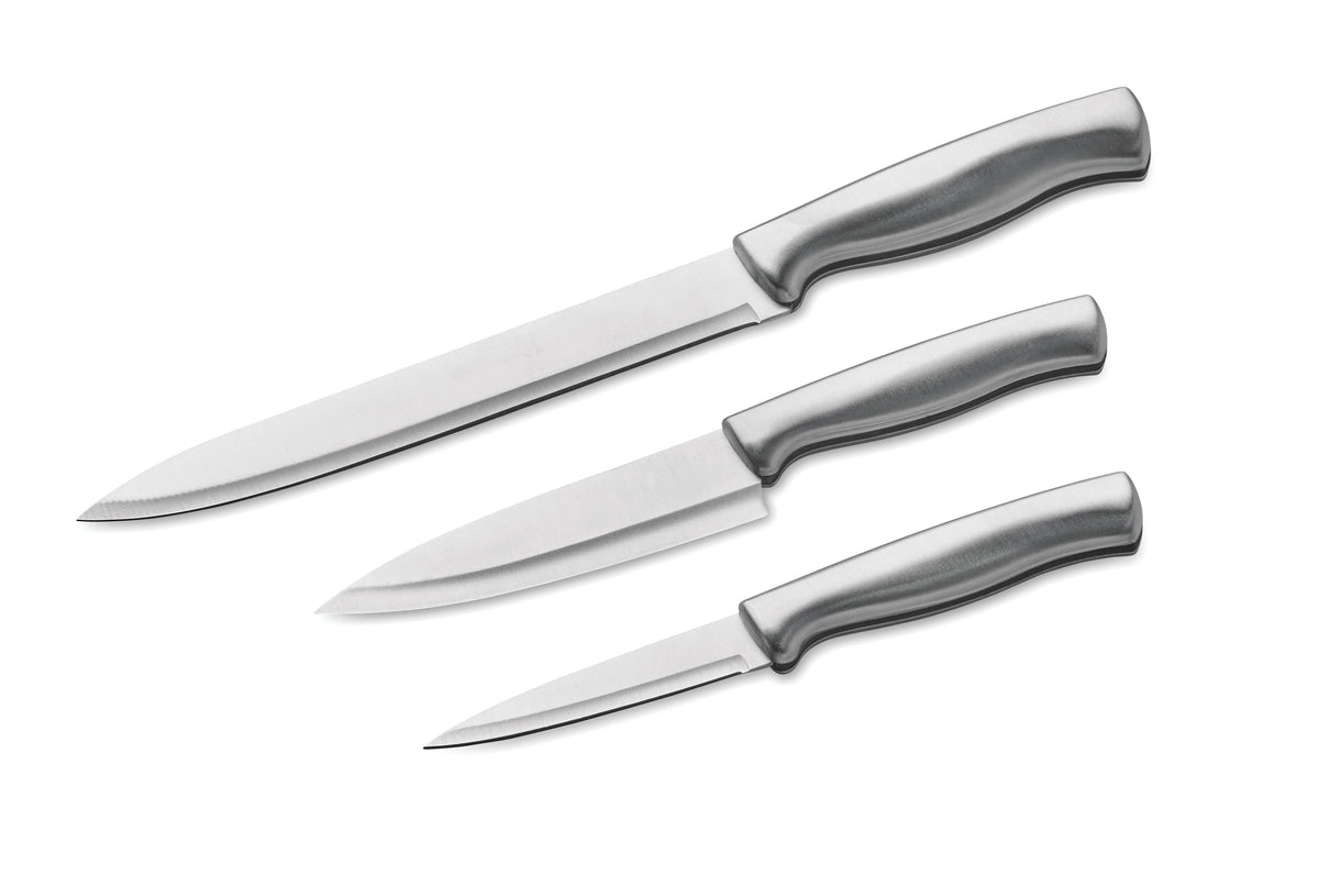 COCINERO – Stainless steel knife set 3pcs – item picture open