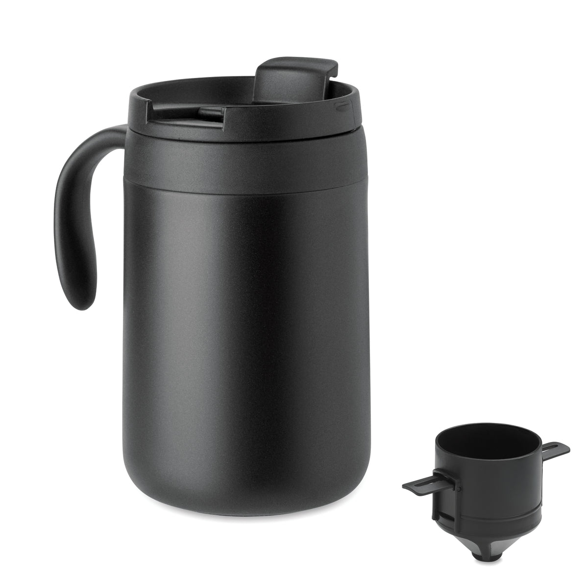 CAFETITO – Double wall mug coffee filter – Black