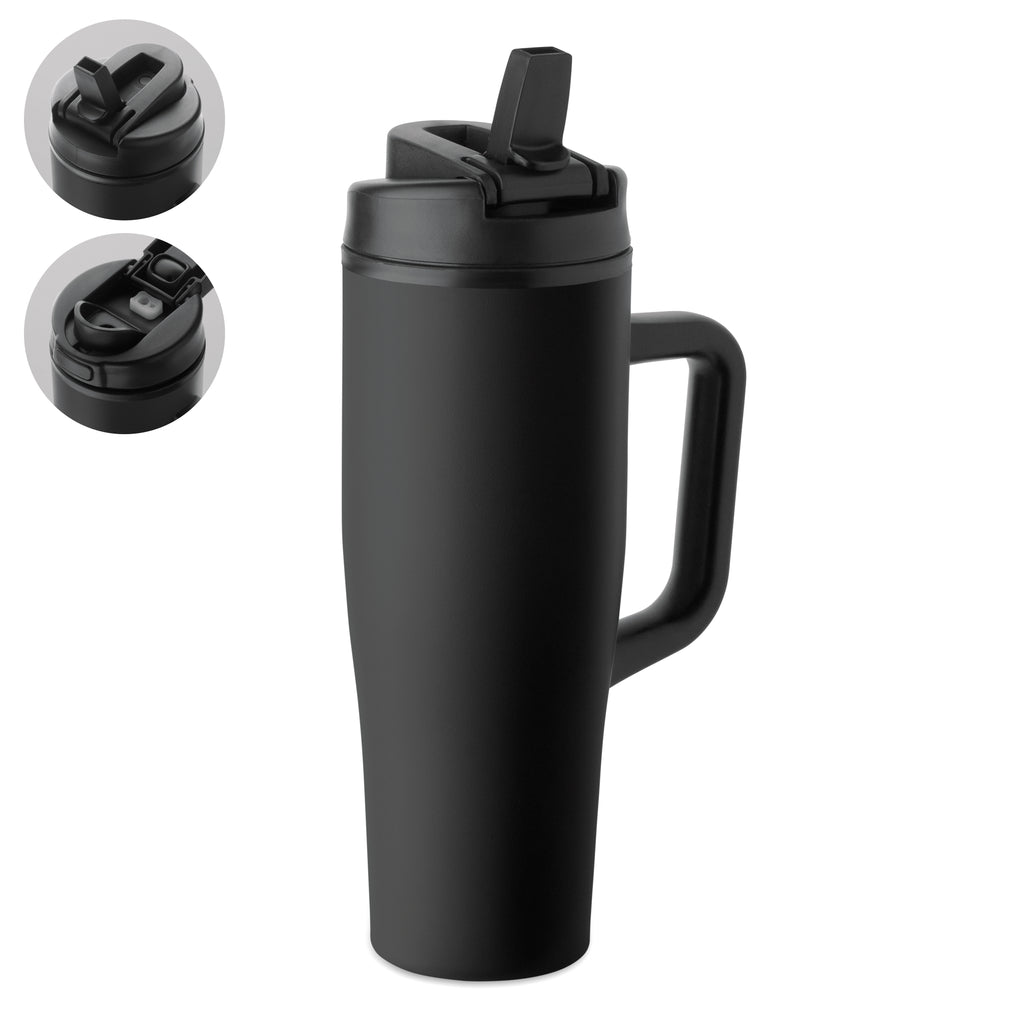ATLANTA – Double wall tumbler 900ml – Black
