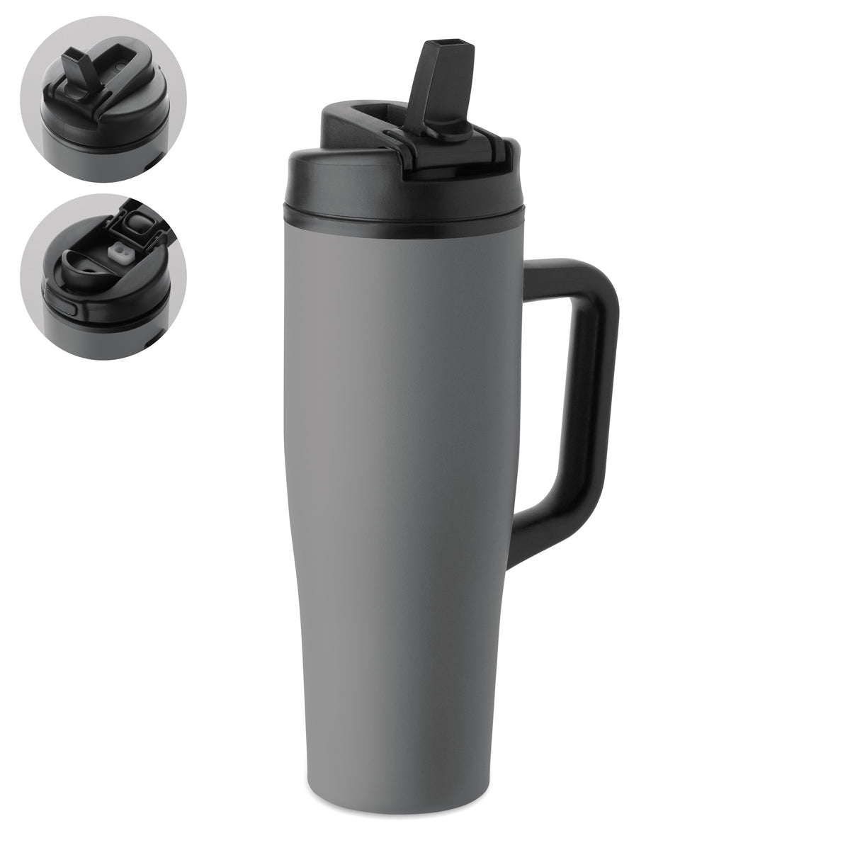 ATLANTA – Double wall tumbler 900ml – Grey