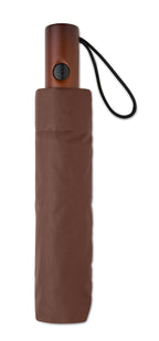 RAYNA FOLD – 21" auto umbrella wood handle – item picture back