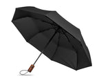 RAYNA FOLD – 21" auto umbrella wood handle – Black