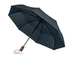 RAYNA FOLD – 21" auto umbrella wood handle – Blue