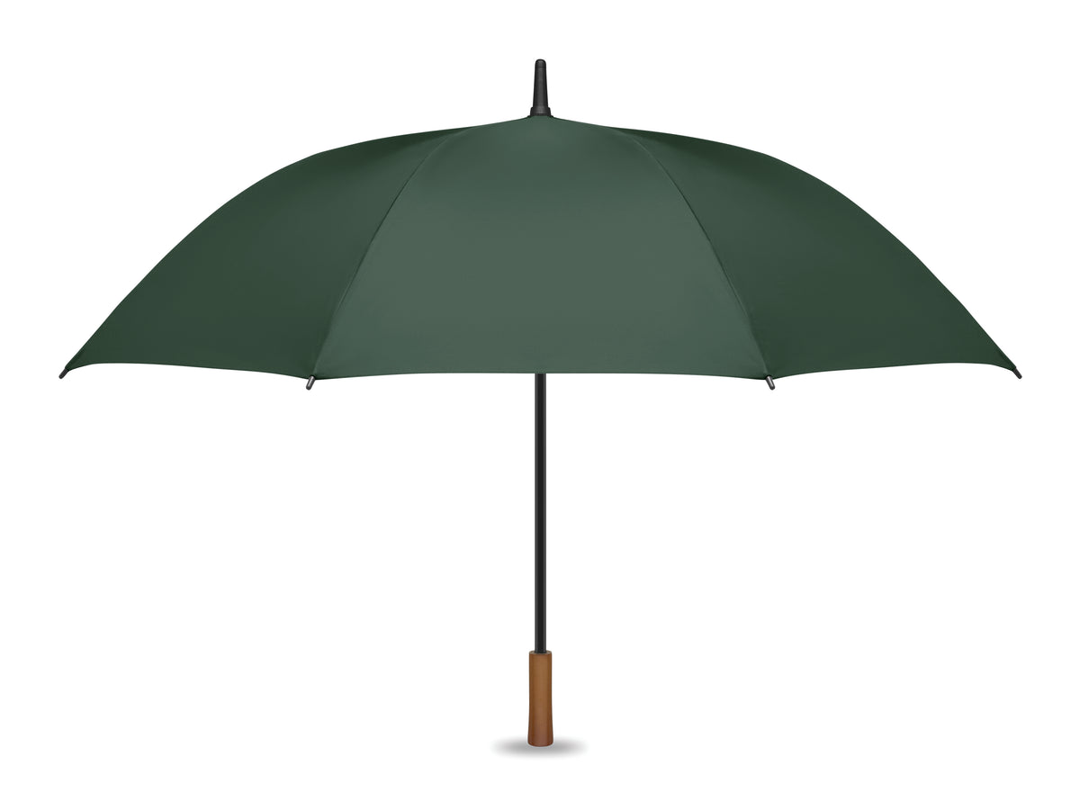 RAYNA – 27" auto umbrella wood handle – Green