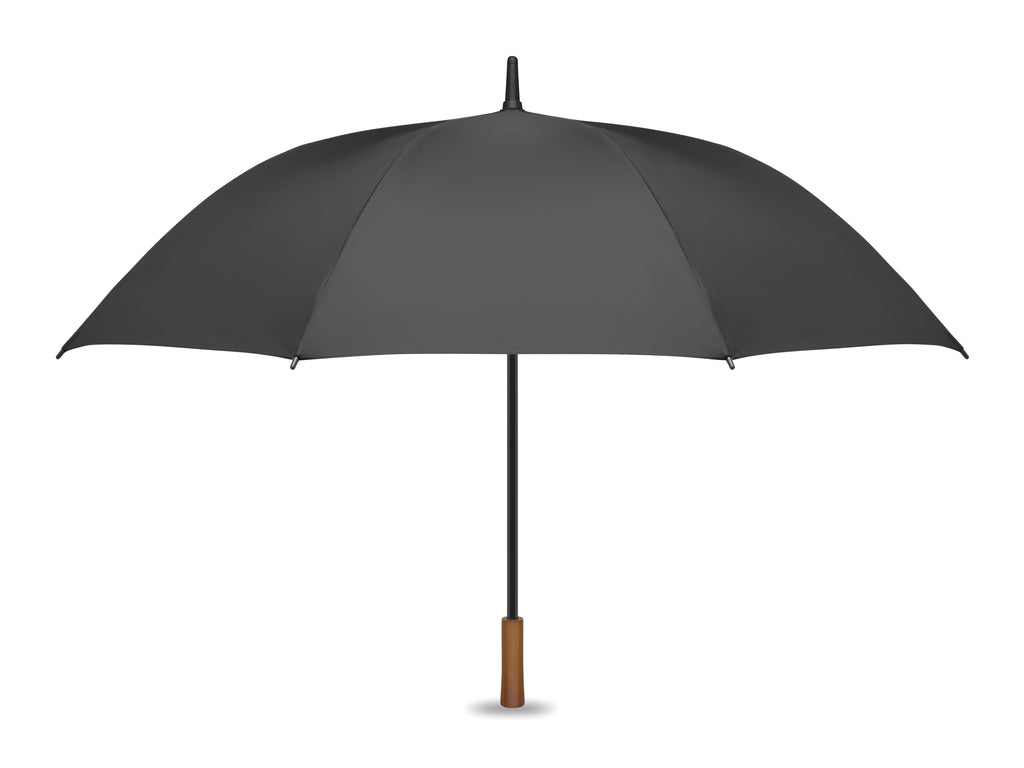 RAYNA – 27" auto umbrella wood handle – Stone Grey