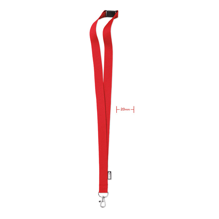 LANY RPET – Lanyard in RPET 20 mm – Red