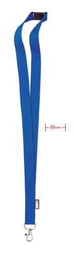 LANY RPET – Lanyard in RPET 20 mm – Royal Blue