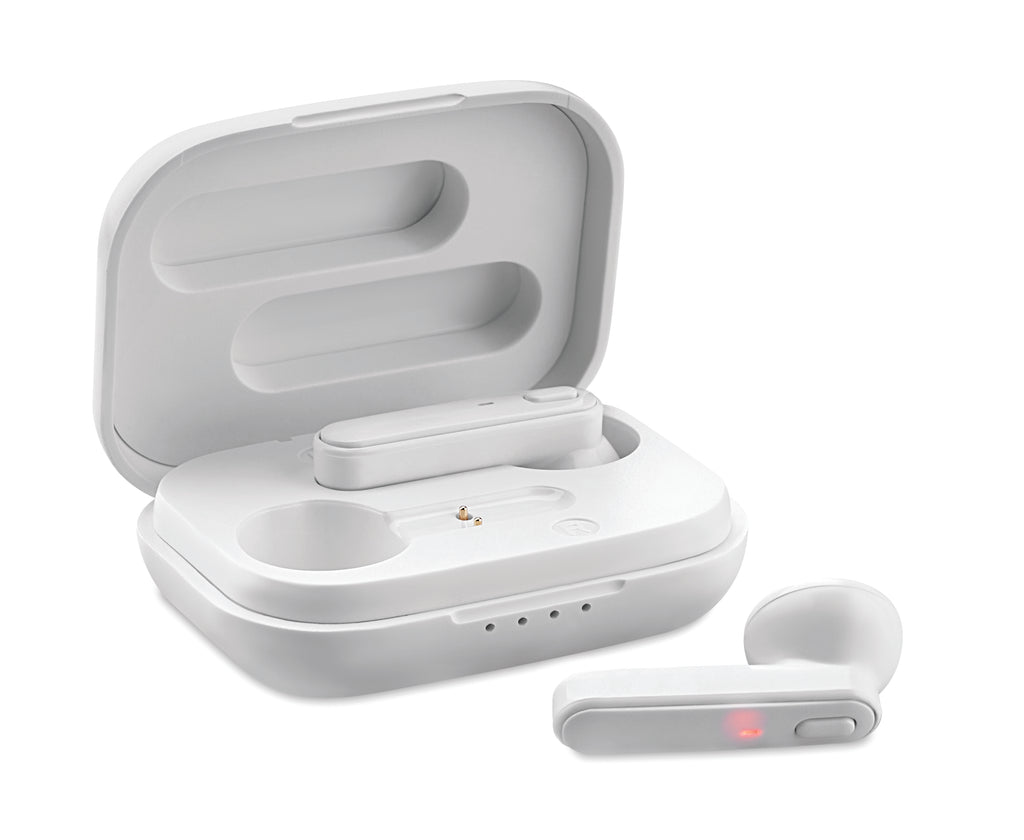 JAZZ – TWS earbuds with charging base – White