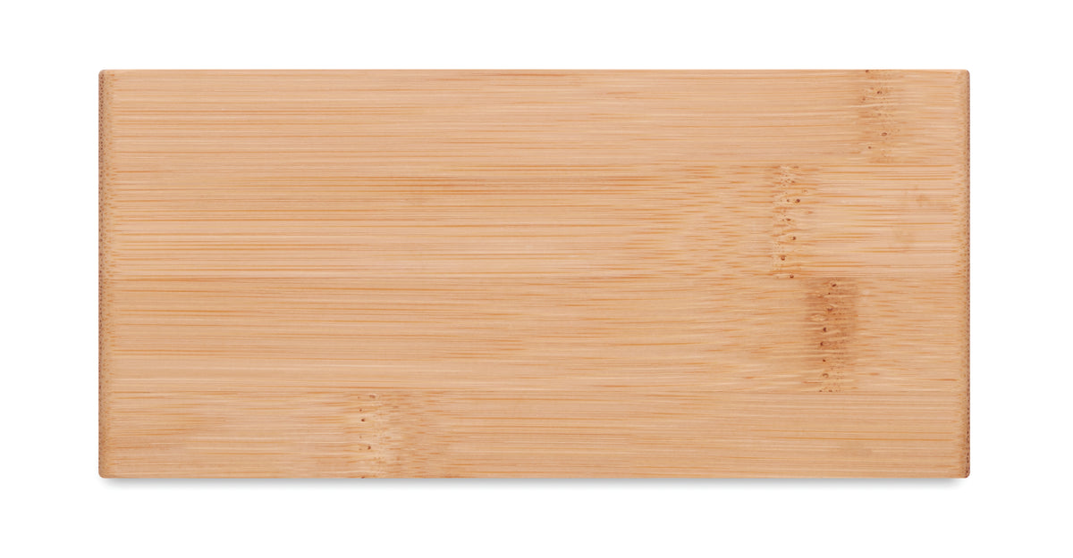 MORO – Wireless charger in bamboo 5W – item picture open
