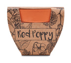 RED POPPY – Terracotta pot 'poppy' – item picture side