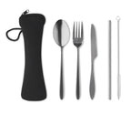 5 SERVICE – Cutlery set stainless steel – Black