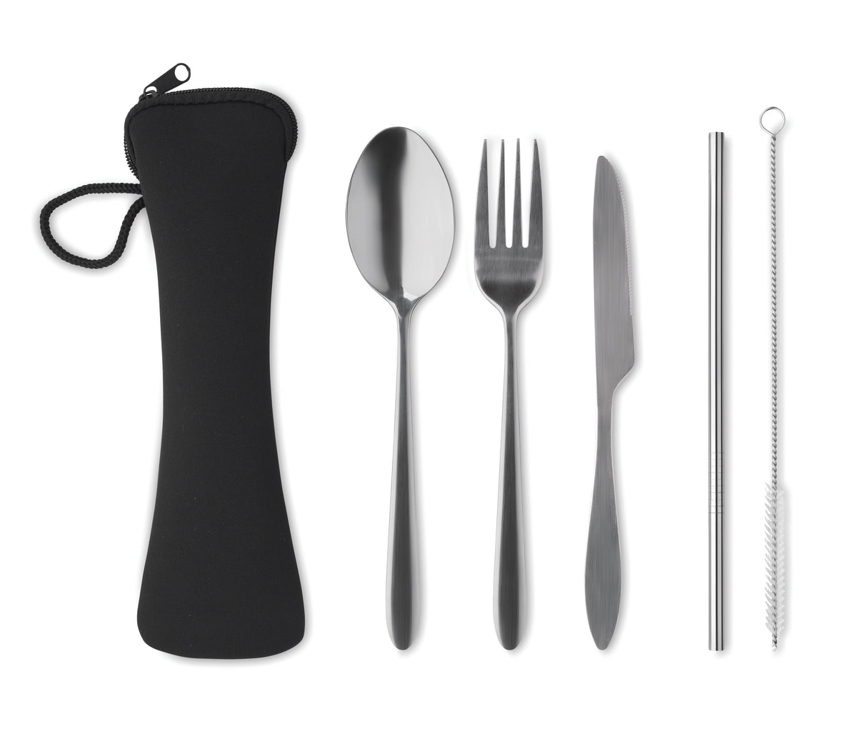 5 SERVICE – Cutlery set stainless steel – Black