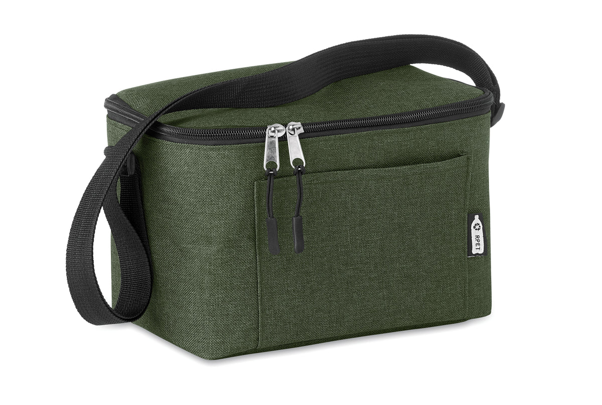 CUBA – 600D RPET Cooler bag for cans – Dark Green