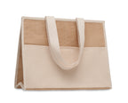 CAMPO DE GELI – Jute and canvas cooler bag – item picture top