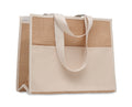 CAMPO DE GELI – Jute and canvas cooler bag – Beige