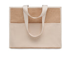 CAMPO DE GELI – Jute and canvas cooler bag – item picture side