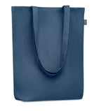 NAIMA TOTE – Shopping bag in hemp 200 gr/m² – Blue