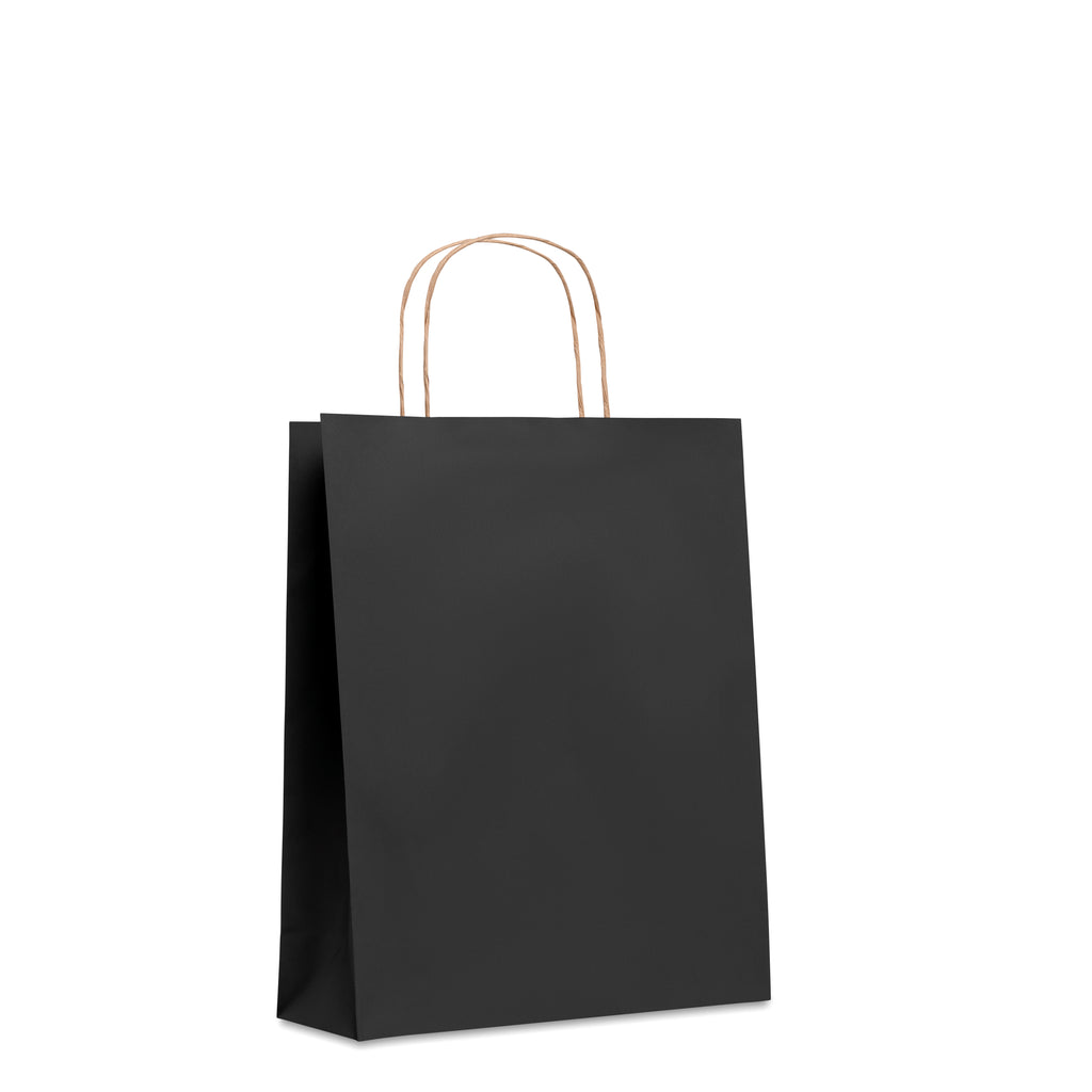 PAPER TONE M – Medium Gift paper bag  90 gr/m² – Black
