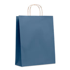 PAPER TONE L – Large Gift paper bag 90 gr/m² – Blue