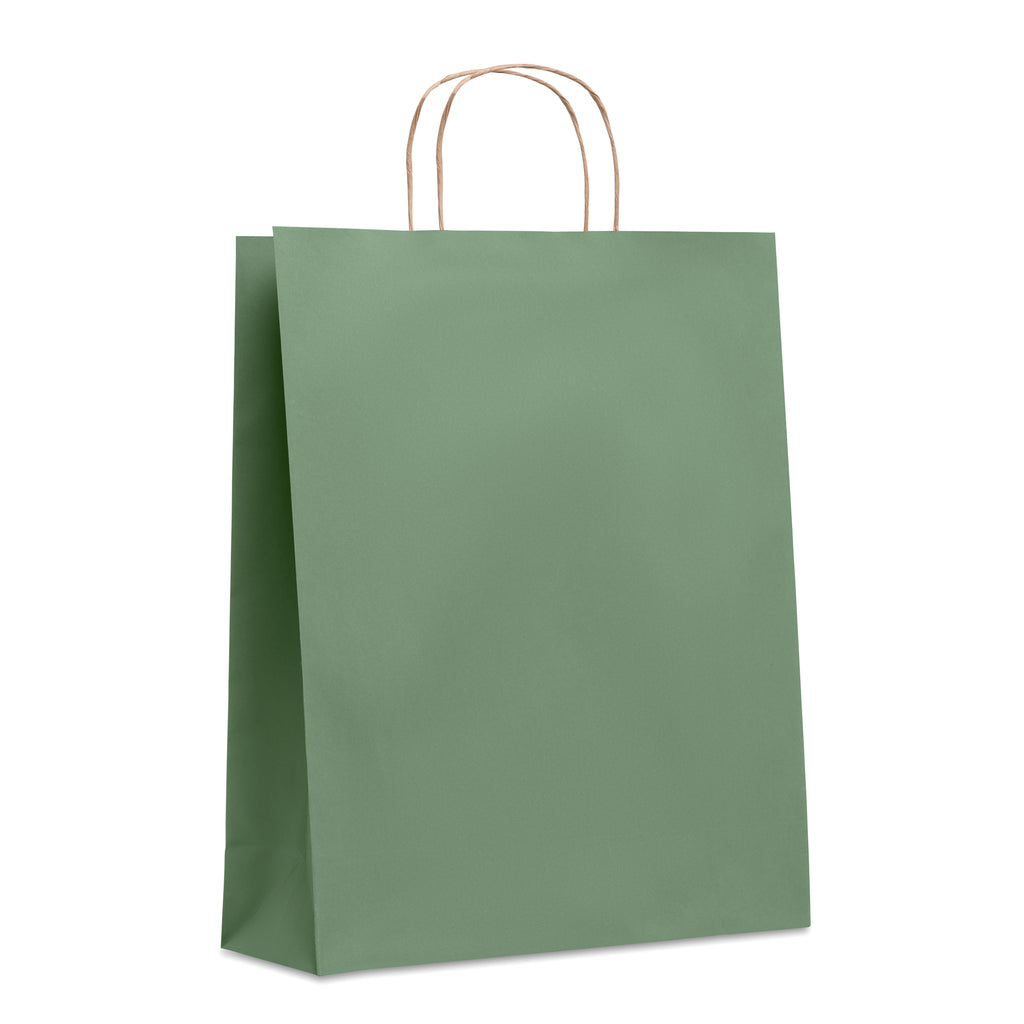 PAPER TONE L – Large Gift paper bag 90 gr/m² – Green