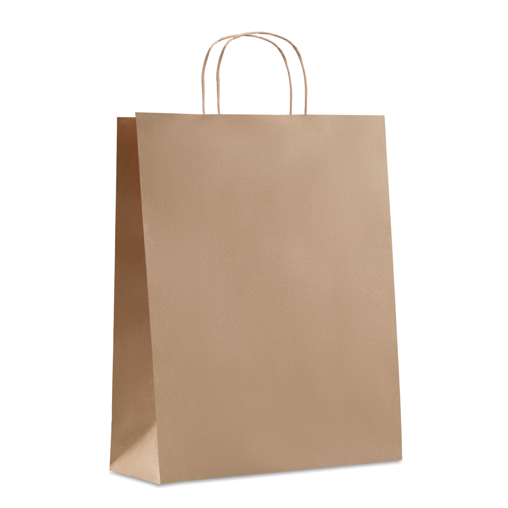 PAPER TONE L – Large Gift paper bag 90 gr/m² – Beige