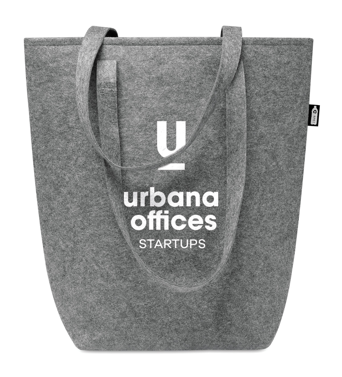 TASLO – RPET felt shopping bag – item picture printed