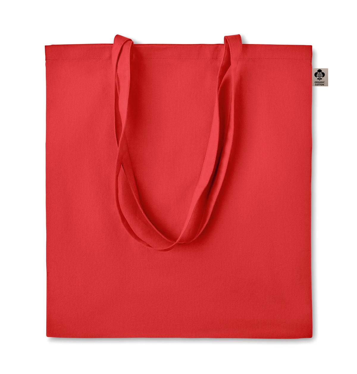 ZIMDE COLOUR – Organic cotton shopping bag – Red