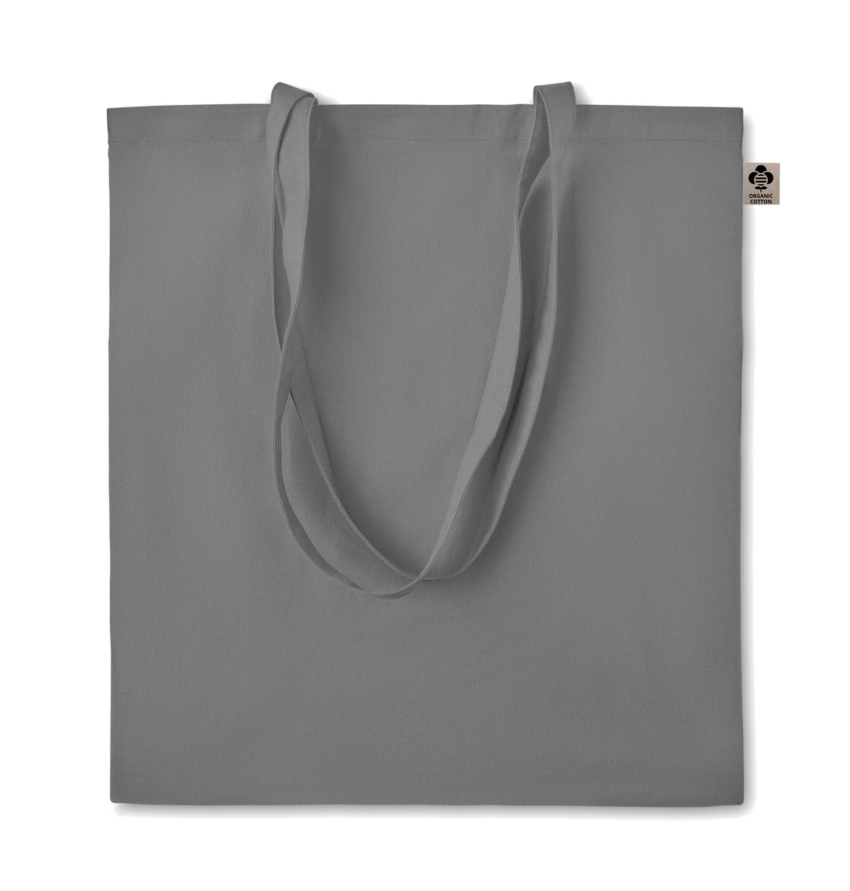 ZIMDE COLOUR – Organic cotton shopping bag – Grey
